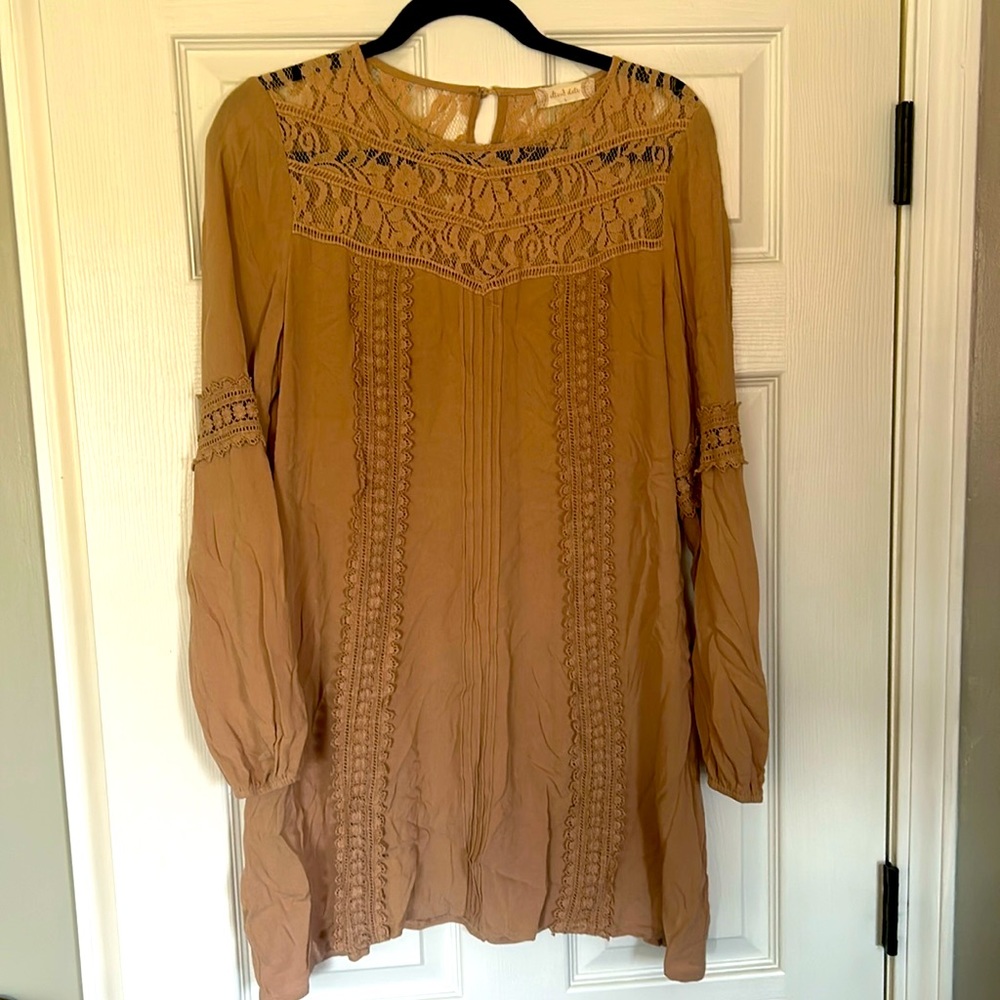 Altar’d State Tan Mini Dress
